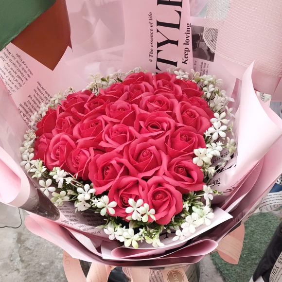 Hoa chúc mừng bác gái 