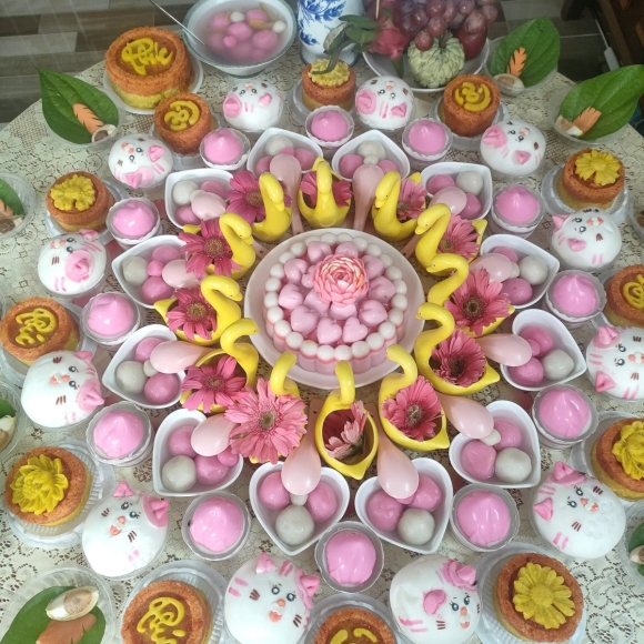 Mâm cúng thôi nôi cho bé