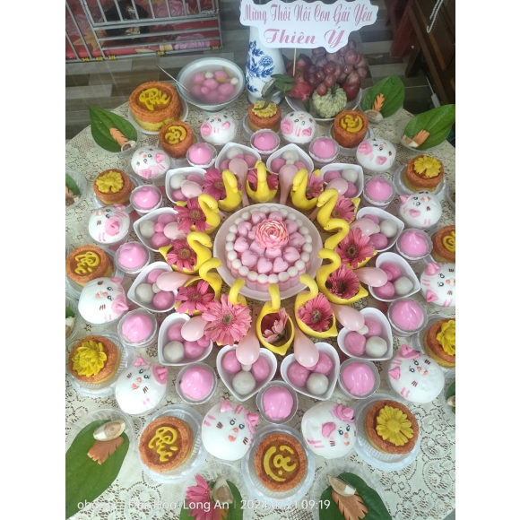 Mâm cúng thôi nôi cho bé