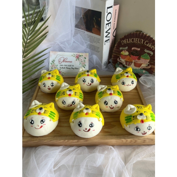 Bánh bao hình con mèo 