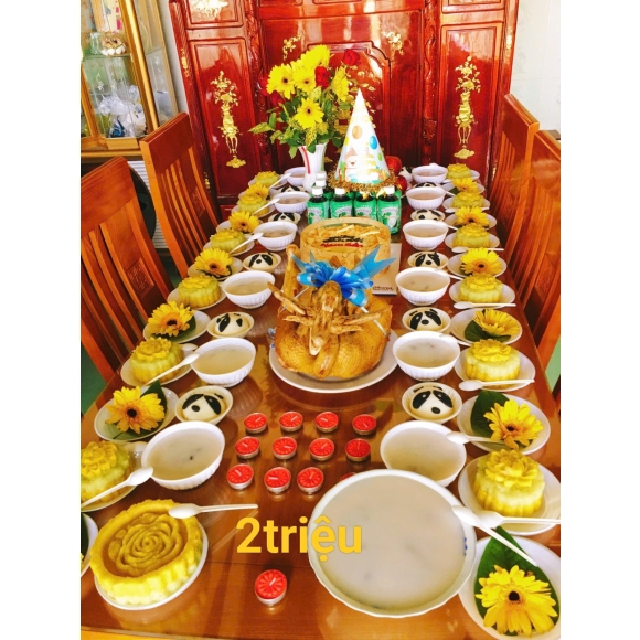 Mâm cúng thôi nôi cho bé 