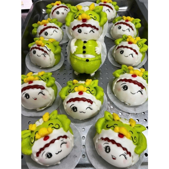 Bánh bao hình cô gái dễ thương