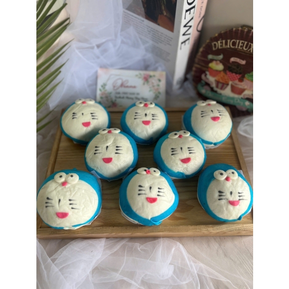 Bánh bao hình Đô rê mon