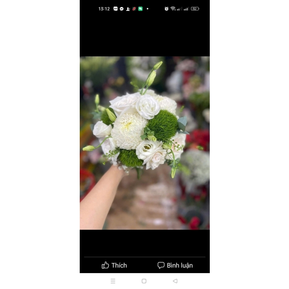 Hoa cầm tay cô dâu 