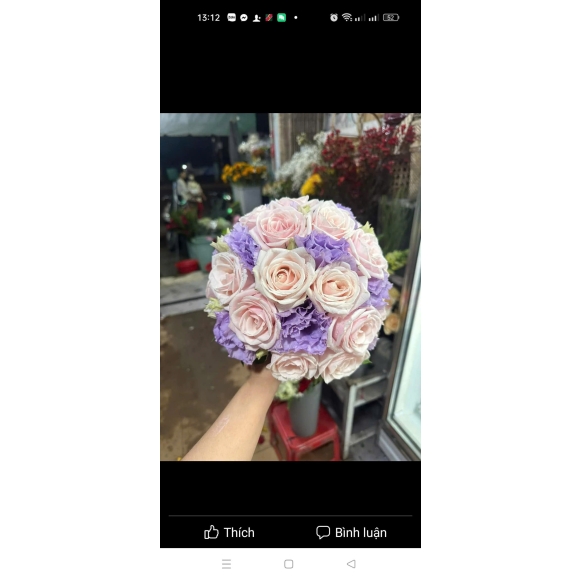 Hoa cầm tay cô dâu 